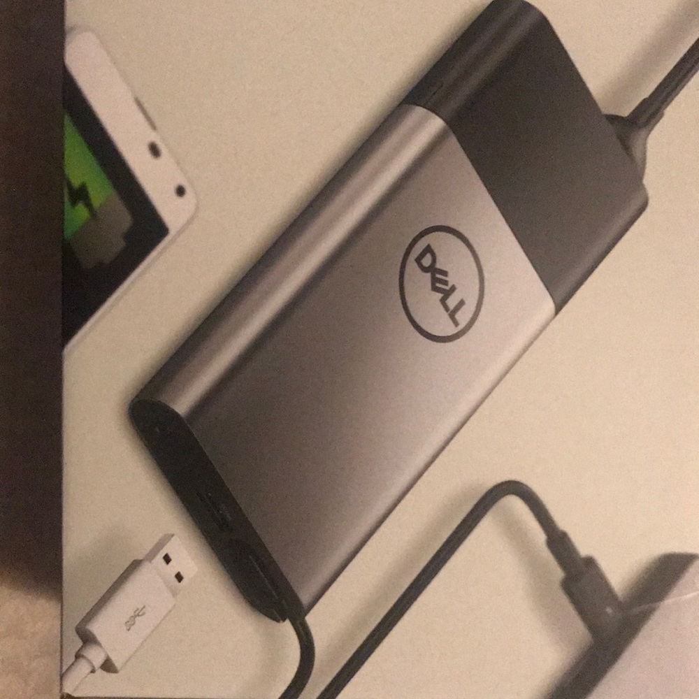 Dell Hybrid Adapter + Power Bank